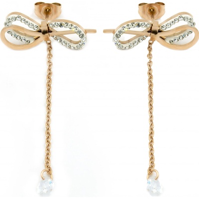 BRUNOshop.cz Náušnice MAŠLIČKA ROSE gold S3845