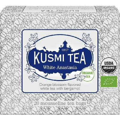 Kusmi Tea Porciovaný biely čaj White Anastasia Bio 20 vrecúšok