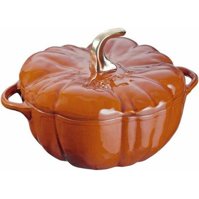 Staub Hrniec v tvare tekvice s pokrievkou - škoricový, 3,45 l / 24 cm 1024000
