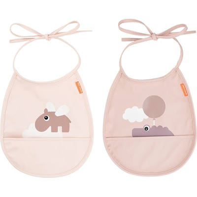 Done by deer Лигавници с джоб Happy Clouds напудрено розови 2 бр (1343441)