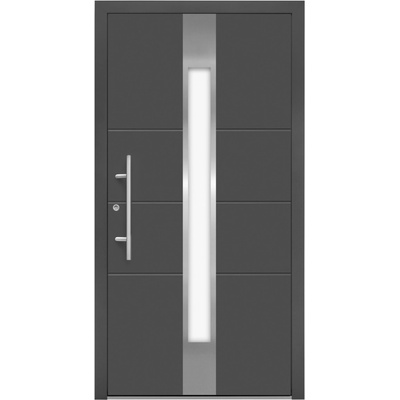 Splendoor Hliníkové vchodové dvere Moderno M560/B, antracitová metalíza, 110 Ľ