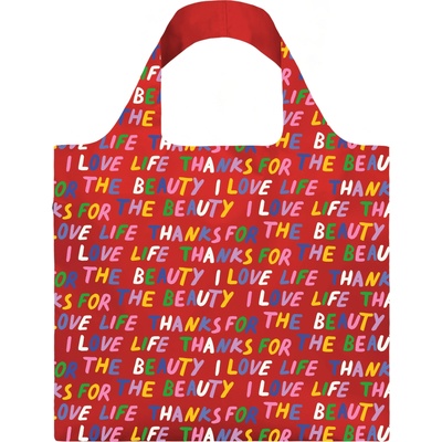 LOQI Artist Love Life чанта, червена, рециклирана (LL.RE)