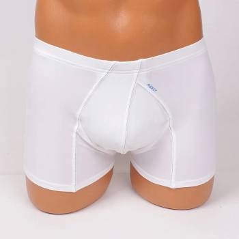 Image 1 of Мъжки боксер в бял цвят с малък надпис