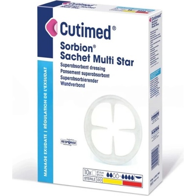 Cutimed Sorbion Multi Star, průměr 14cm, 10ks
