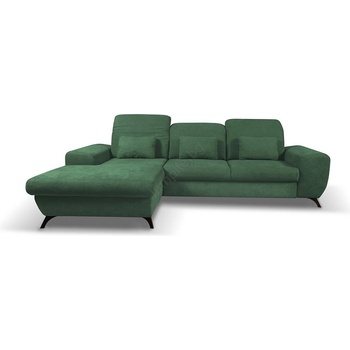 Laski Разтегателен тапициран ъглов диван alta, l-образен, ляв, зелен, с място за съхранение (lk0001)