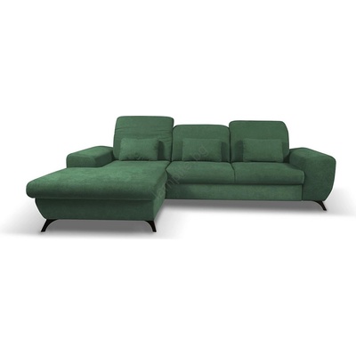 Laski Разтегателен тапициран ъглов диван alta, l-образен, ляв, зелен, с място за съхранение (lk0001)