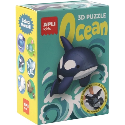APLI 3D пъзел Apli Kids - Ocean, косатка с поставка (19950)