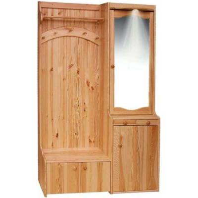 Nábytek z lesa Předsíňová stěna Western 01 masiv borovice 125/200/35 (š/v/h)