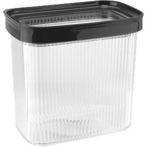 HORECANO HOME-Кутия за съхранение АНТРАЦИТ 1500ml 15.8x10xh15.4cm (32102А) (017427)