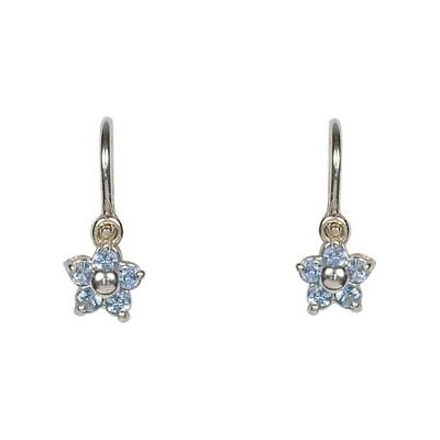 INFINITYSILVER Stříbrné dětské náušnice kytičky ALENKA NK1391