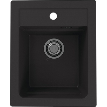 Alveus 1139771 - Кухненска мивка ATROX 50x40 см гранит/черен (AV0004)