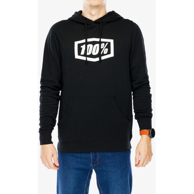 100% ICON Pullover Hoodie Fleece Black
