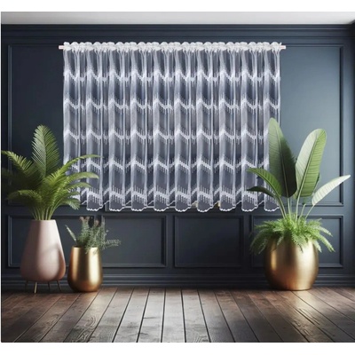 BytoTex Hotová záclona s výšivkou L 105-5406, 400x150 cm – Zboží Dáma