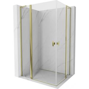 Mexen Mist L Duo сгъваема душ кабина 120 x 100 см, прозрачна, златна - 8A4L-120-100-50-00 (8A4L-120-100-50-00)