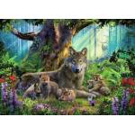 Ravensburger - Puzzle Krasny: Wolves in the Forest - 1 000 piese
