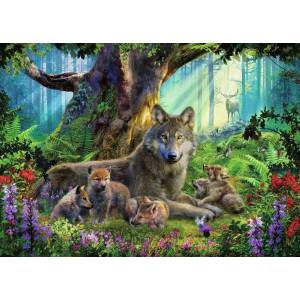 Ravensburger - Puzzle Krasny: Wolves in the Forest - 1 000 piese
