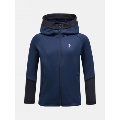 Peak Performance Jr Rider zip Hood blue shadow