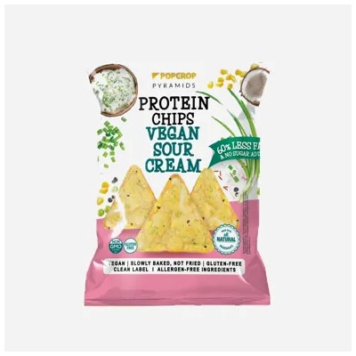 Popcrop Proteínové chipsy s príchuťou kyslej smotany 60 g