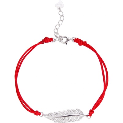 Silenti Jewelry Сребърна гривна "Перо