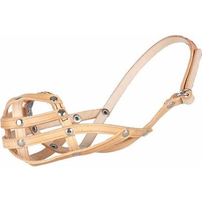 Topas Náhubek pro psy kožený páskový č.4