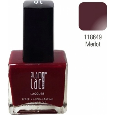 GlamLac Lak na nehty 118649 Merlot 15 ml