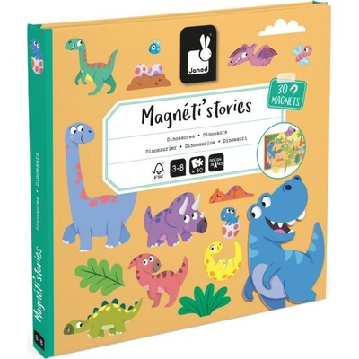 Janod Magnetistories Dinosaury