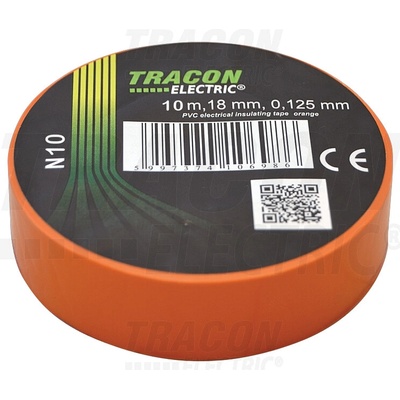 Tracon Izolačná páska 10 m × 18 mm oranžová N10