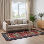 vidaXL Килим ORIZ Червено 80 x 200 cm 100% полиестер (42050385)