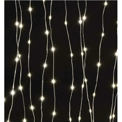 Emos D3EW02 dekoračná reťaz záclona Nano 1,7x1,5m 2,7W 180LED 2700K IP44 teplá biela 8 módov číra
