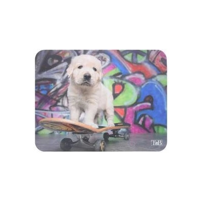 Пад за мишка TNB Illustrated Puppy, 220 х 180 х 3 мм, Многоцветен, office1_2045200075
