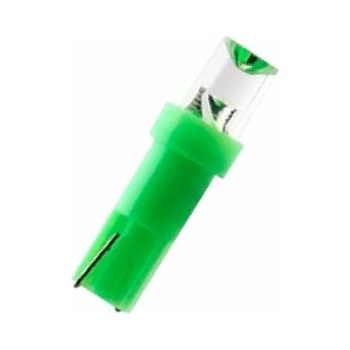Лед крушки тип t5 12v/1, 2w зелен