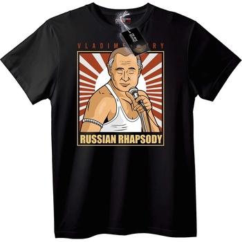 NOONEBRAND Тениска Руска Рапсодия - 5XL, Black