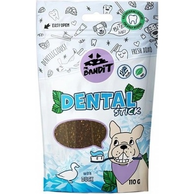 VetExpert Mr. Bandit Dental Stics duck - дентални лакомства за кучета, с патешко месо, 110 гр - Полша
