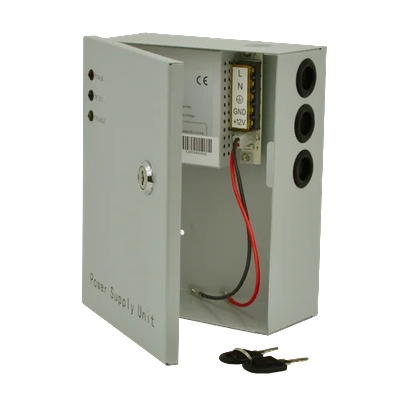 SDC sdc-12-3b Захранване 12v 3a с ups в Метален Шкаф (sdc-12-3b)