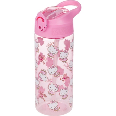 BAAGL Tritánová fľaša na pitie so slamkou Hello Kitty Sweet Leopard 500 ml