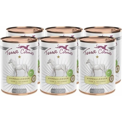 Terra Canis Hypoallergenic Horse & topinambur 6 x 400 g