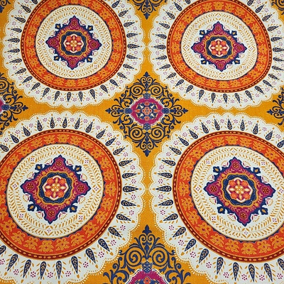 Dekorační látka INDICKÁ MANDALA šíře 140 cm