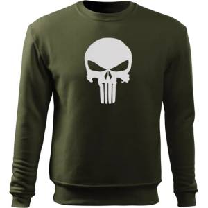DRAGOWA мъжки суитшърт Punisher, маслиненозелен, 300г/м2 (5390)