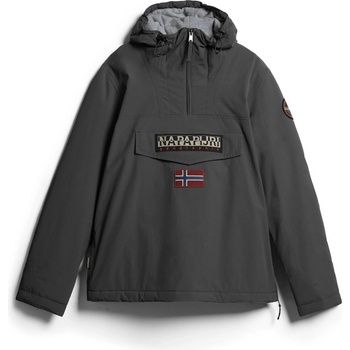 Image 1 of Napapijri Men's Rainforest Water Resistant Hooded Long Sleeve Rain Anorak - Dark Grey