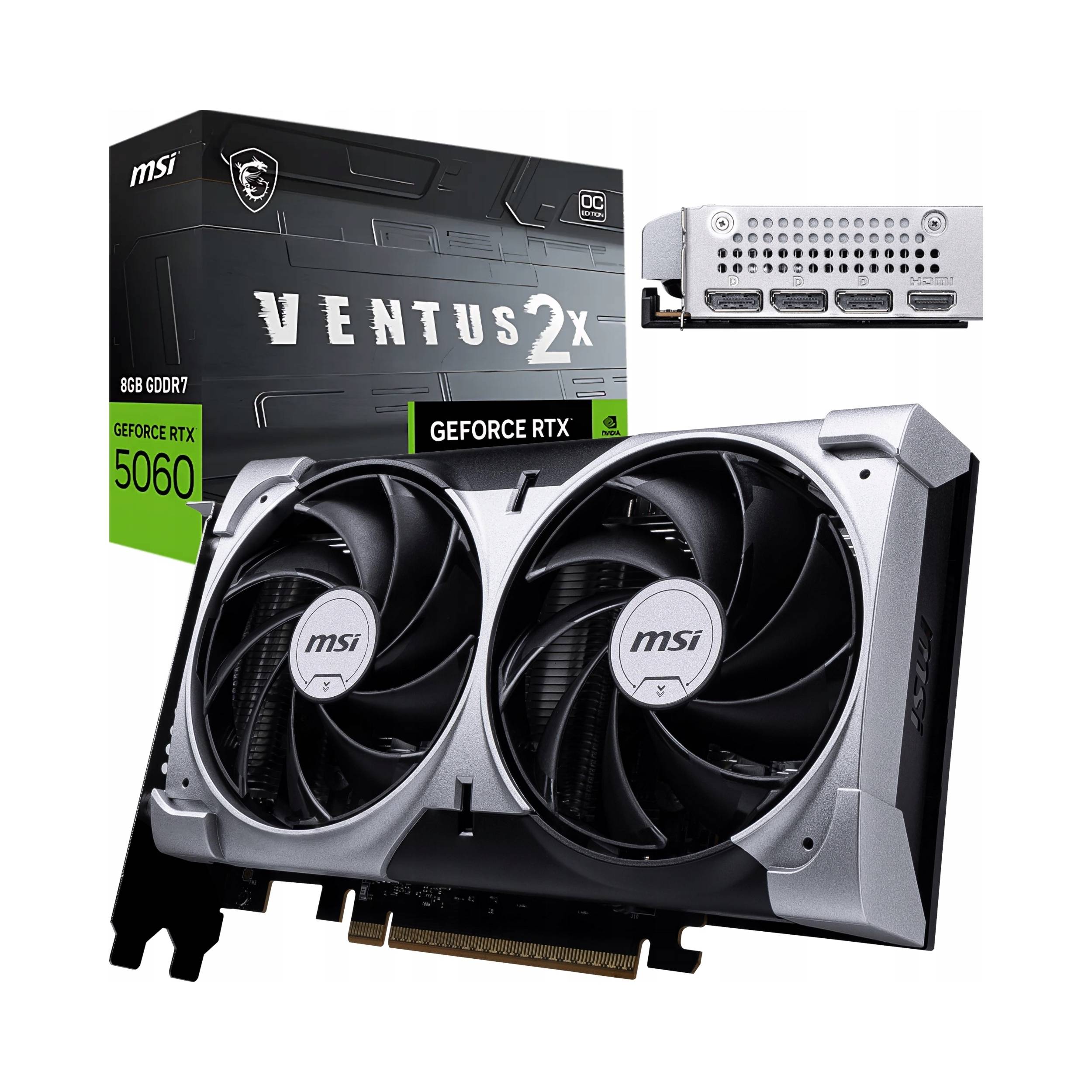 MSI GeForce RTX 5060 8G VENTUS 2X OC od 337,92 € - Heureka.sk