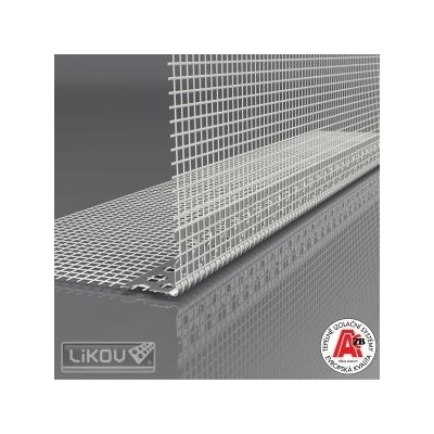 LIKOV LK AL 100 HOBBY lišta rohová s prolisem s tkaninou 145g 100/100mm délka 2,5m