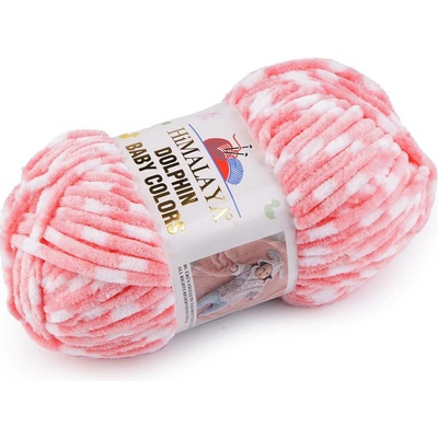 Pletací žinylková příze Dolphin Baby Colors 100 g Varianta: 9 (80427) lososová tmavá, Balení: 1 ks 51771/128026/242581