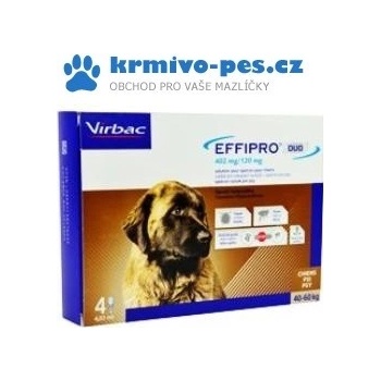 Effipro Duo Spot-on Dog XL 40-60 kg 4 x 4,02 ml