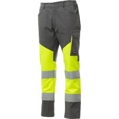 Payper Working Summer kalhoty cargo žlutá fluo/kouřová