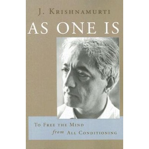 As One is | J. Krishnamurti (ISBN: 9781890772628)
