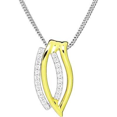 Silver Cat Elegantní stříbrný náhrdelník se zirkony SC599