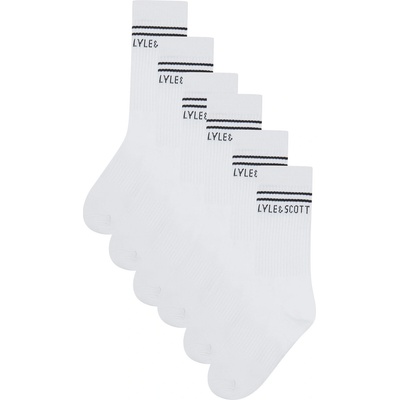 Lyle and Scott Чорапи Lyle and Scott Kids' Crew Socks - Bright White