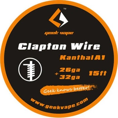 GeekVape drôt Clapton Wire 26ga+32ga Kanthal A1 4,5m 26ga+32ga