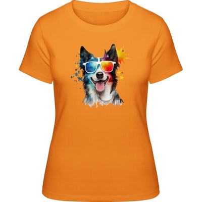 Premium Tričko Design č.3 Pes Superstar Oranžová