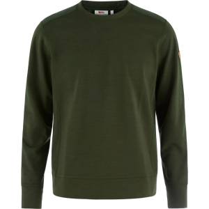 Fjällräven Мъжки поларен пуловер Fjällräven Keb Fleece Crew Neck Fleece jumper - Deep Forest (005-6876-0412)